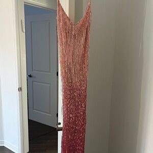 Pink Sequin Party Dress